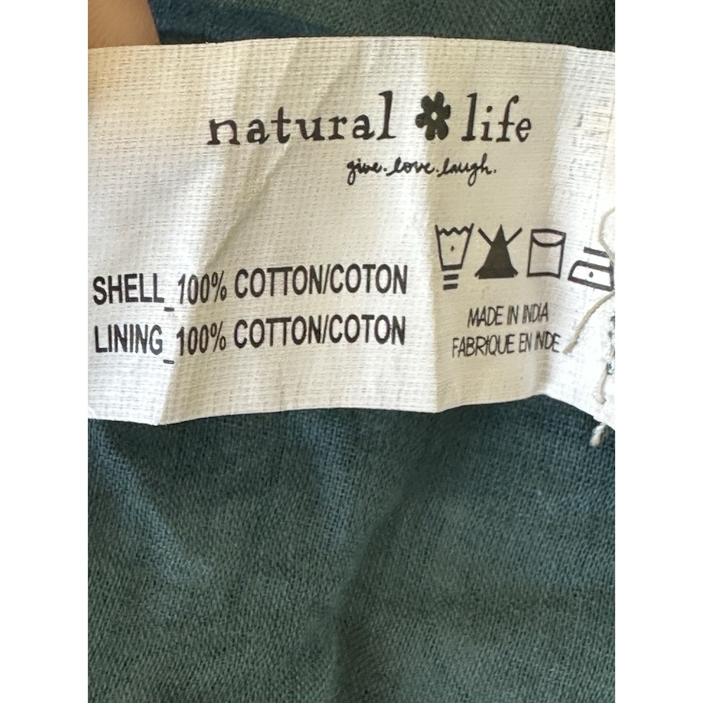 Natural Life Womens Floral Print Boho Maxi Sun Dress Cotton Lined Size Small - Picture 12 of 12
